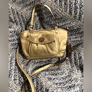 Authentic gold Coach purse